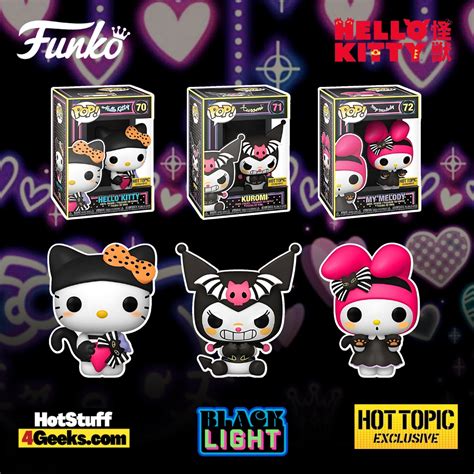 2023 NEW Sanrio Halloween Blacklight Funko Pops! Cute and Creepy