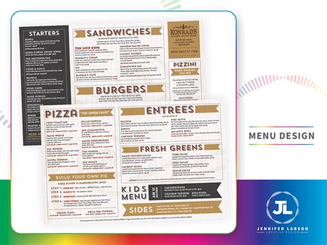 Menu Design by Jennifer Larson on Dribbble