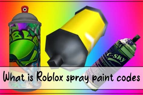 440+ Roblox Spray Paint Codes (September 2024) Working IDs