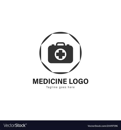 Medic logo template design logo with modern Vector Image