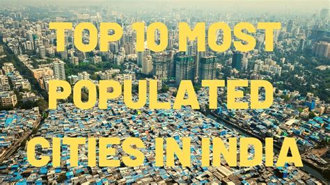 Top 10 Most Populated Cities in India - YouTube