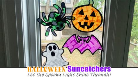 Halloween Suncatchers - Happy Toddler Playtime