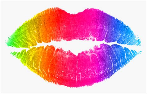 Rainbow Lips Svg