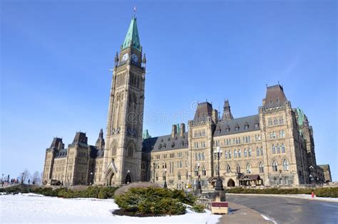 Parliament Buildings in Winter, Ottawa, Canada Stock Image - Image of ...