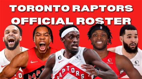 TORONTO RAPTORS OFFICIAL ROSTER 2022-2023 NBA SEASON - YouTube