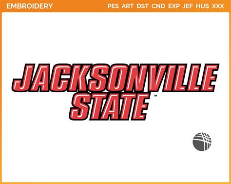 Jacksonville State Gamecocks - Wordmark Logo (2006) - College Sports Embroidery Logo in 4 sizes ...