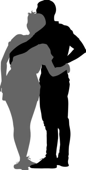 Silhouette Of Couple Hugging at GetDrawings | Free download