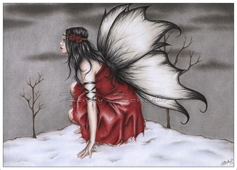 Zindy-Zone.dk - Fantasy Drawings - Snow Red Fairy