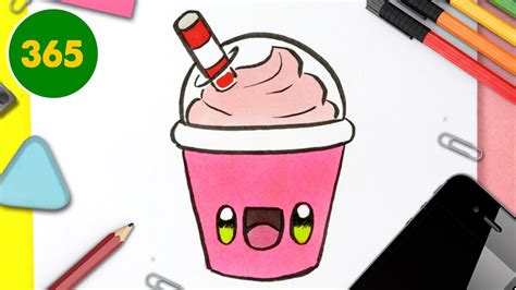 COME DISEGNARE SHAKE KAWAII - Come disegnare cibo - YouTube