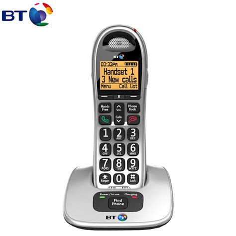 All Home Telephones: BT4000 Series 'Big Button' Single Cordless Phone ...