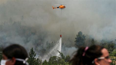 Vast Areas of Forest Destroyed by Fast-Spreading Fires in Chile