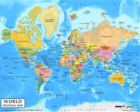 World Map With Countries GIS Geography, 46% OFF