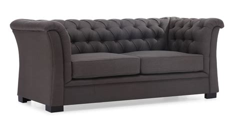 Traditional Style Soft Charcoal Gray or Beige Fabric Upholstered Tufted Sofa Prime Classic ...