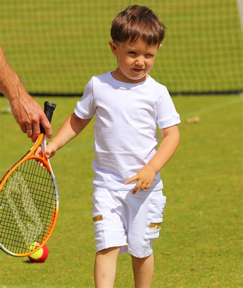 Boys Junior Tennis Apparel – Wimbledon White Boys Tennis Top and Shorts ...