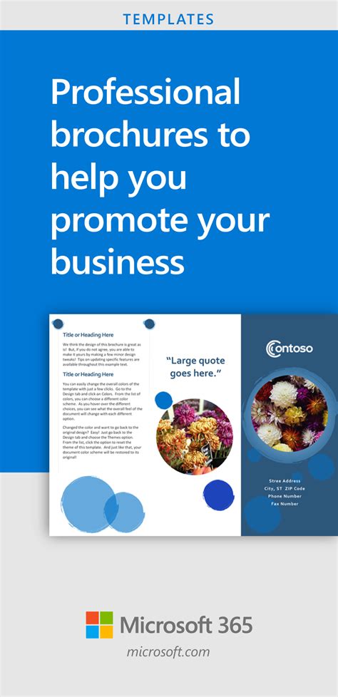 Create informative pamphlets for business, school, or groups with customizable brochure ...