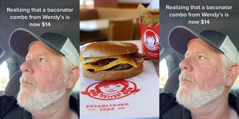 Wendy's Customer Says the Iconic Baconator Combo is Now $14