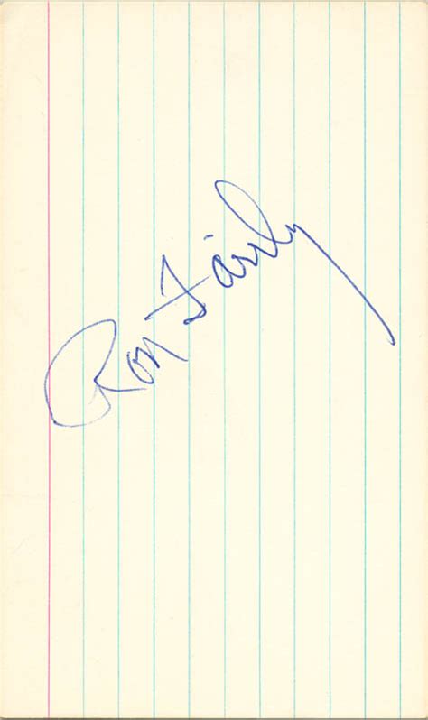 Ron Fairly - Autograph | HistoryForSale Item 124830