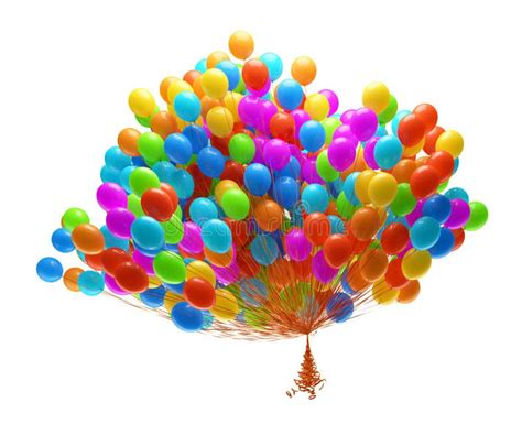 Big Bunch Of Party Balloons Stock Illustration - Image: 24316701