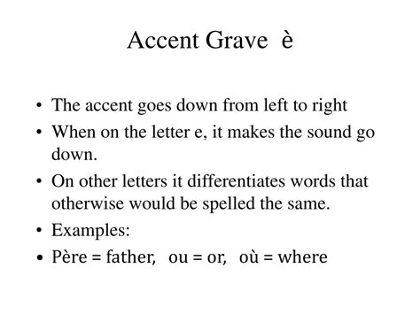 Reasons for accent grave in french - shieldvamet