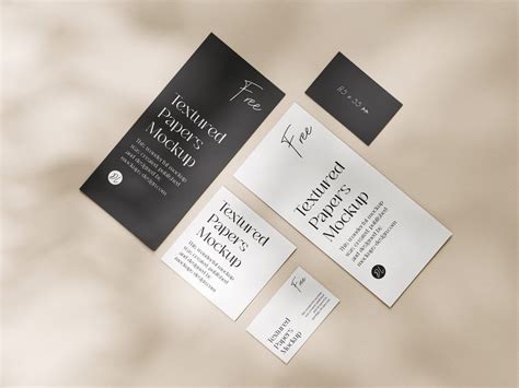 Flyers with business card mockup - Mockups Design