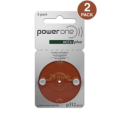 Accu Plus Size 312 Rechargeable Hearing Aid Batteries Hearing Aids ...