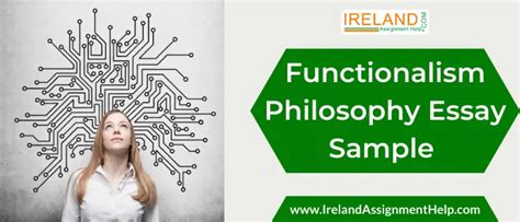 Functionalism Philosophy Essay Sample Ireland | Free Psychology Example