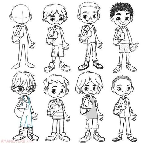 Boy Cartoon Characters, Character Design Cartoon, Cartoon Boy, Kid Character, Character Design ...