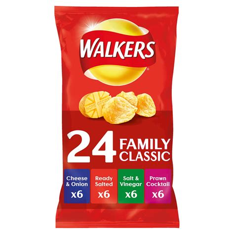 Walkers Classic Variety Crisps 24x25g | Multipack Crisps | Iceland Foods