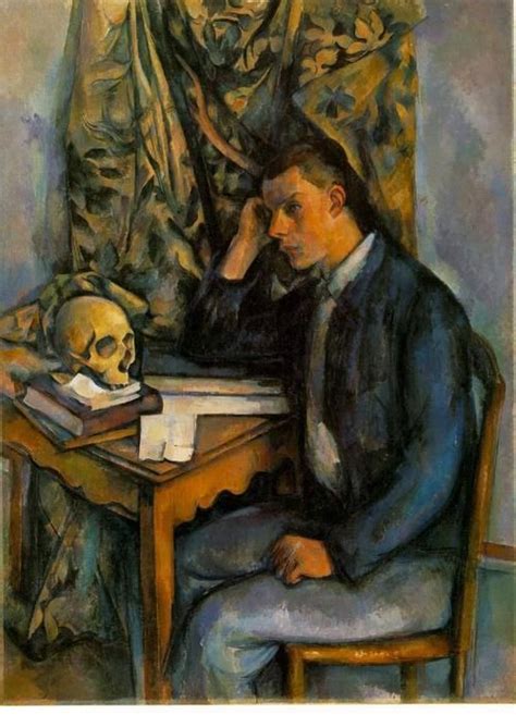 Young Man With a Skull by Paul Cézanne | Paul cezanne paintings, Cezanne art, Post impressionism