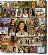 Frida Kahlo Most Famous Paintings Collage Wall Art Prints Painting by Scott Mendell - Fine Art ...