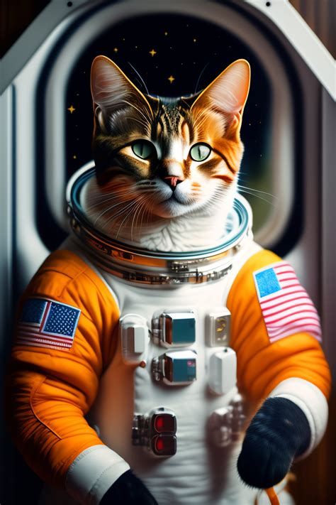 Lexica - Portrait of an astronaut cat