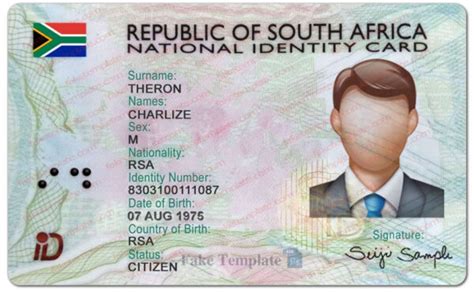 South African Id Card Template