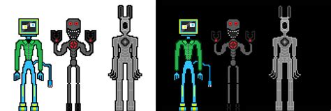 Robots pixel art by Flappyhead on DeviantArt