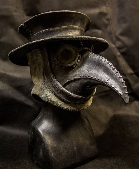 Traditional Plague Doctor mask with hat