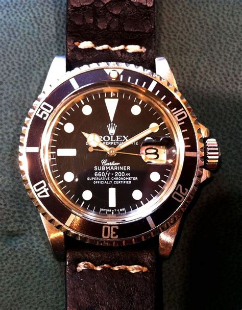 Rolex Submariner (Ref: 1670) with an extremely rare double signed ...