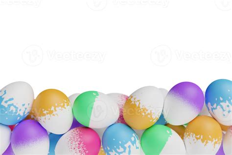 egg frame 3d render easter border 19472398 PNG