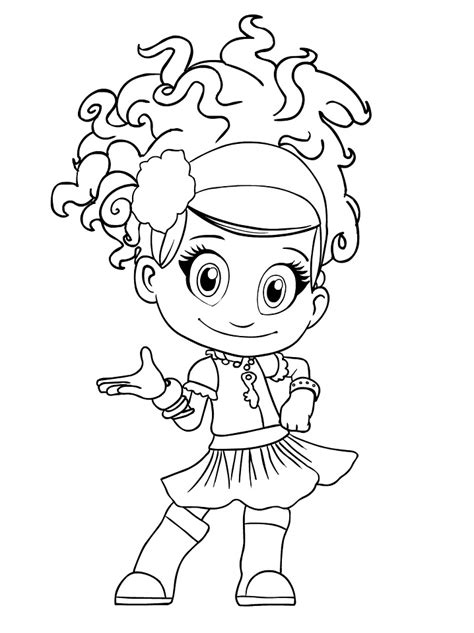 Luna Petunia Coloring Page - Free Printable Coloring Pages for Kids