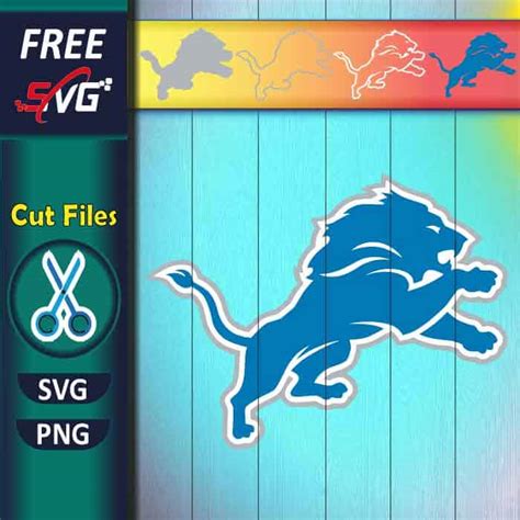 Detroit Lions logo SVG free, NFL Detroit lions SVG free