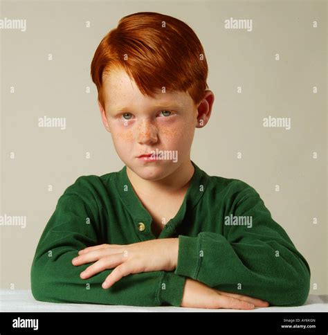 Serious 6 year old boy hi-res stock photography and images - Alamy