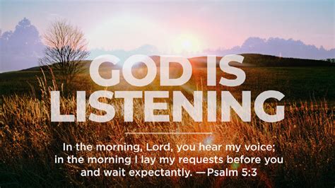 God Is Listening | Daily Devotionals | Fairhope UMC