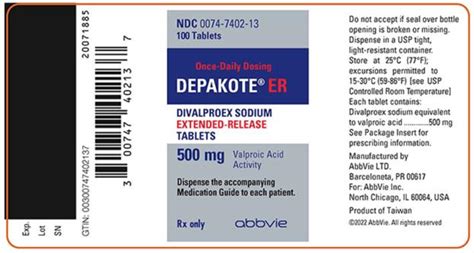 DailyMed - DEPAKOTE ER- divalproex sodium tablet, extended release