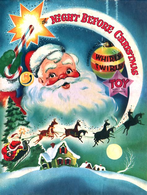 Cover from a Vintage Children's Christmas Book | Merry christmas vintage, Childrens christmas ...