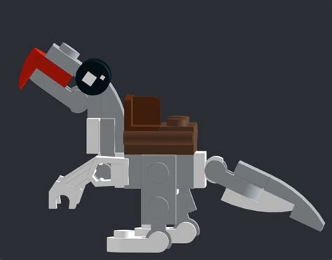 LEGO MOC T-rex minifigure mount by Space_Steave | Rebrickable - Build ...