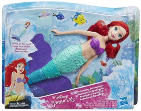 Disney Princess The Little Mermaid Swimming Adventures Ariel Bath Toy ...