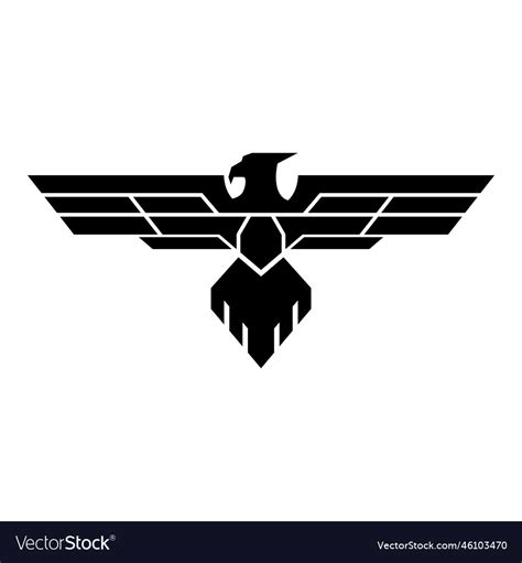 Eagle logo military design Royalty Free Vector Image