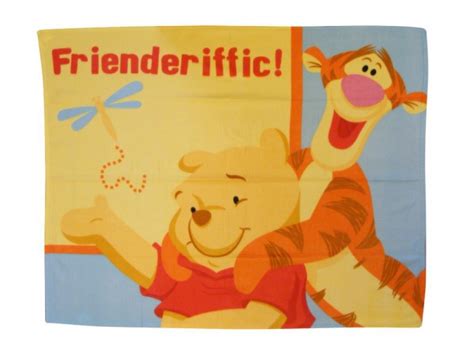 WINNIE POOH HOW FRIENDERIFFIC FLEECE BLANKET THROW NEW