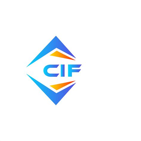 CIF abstract technology logo design on white background. CIF creative initials letter logo ...