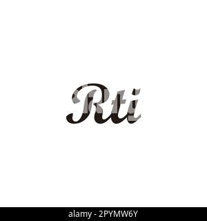 RTI logo. RTI letter. RTI letter logo design. Initials RTI logo linked with circle and uppercase ...