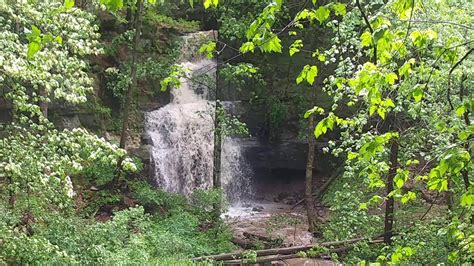 Hidden Waterfall in Irvine Park - Chippewa Falls, WI - YouTube