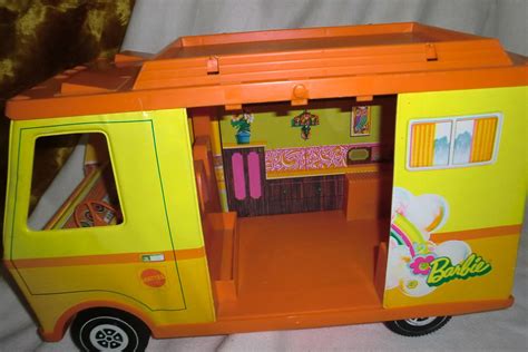 VINTAGE 1970'S BARBIE COUNTRY ORANGE CAMPER RV VAN | eBay